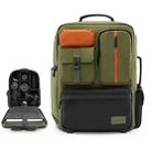 Cwatcun D117 Large Capacity Photography Backpack Shoulders Laptop Camera Bag, Size:42 x 31 x 13cm(Army Green) - 1