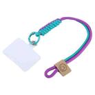 Universal Phone Smiley Face Lanyard(Green Purple) - 1