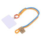 Universal Phone Smiley Face Lanyard(Orange Blue) - 1