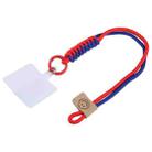 Universal Phone Smiley Face Lanyard(Blue Red) - 1