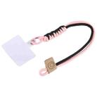 Universal Phone Smiley Face Lanyard(Pink Black) - 1