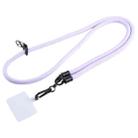 Universal Phone Solid Color Long Lanyard(Purple) - 1