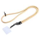 Universal Phone Solid Color Long Lanyard(Light Yellow) - 1