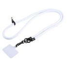 Universal Phone Solid Color Long Lanyard(White) - 1