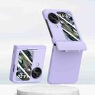 For OPPO Find N3 Flip PC Skin Feel Integrated Foldable Mid Shaft Phone Case(Purple) - 1
