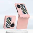 For OPPO Find N3 Flip PC Skin Feel Integrated Foldable Mid Shaft Phone Case(Pink) - 1