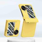 For OPPO Find N3 Flip PC Skin Feel Integrated Foldable Mid Shaft Phone Case(Yellow) - 1