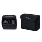 Cwatcun H80 Large Capacity Foldable Inner Camera Bag Photography Lens Bag, Size:22.5 x 18 x 13.5cm S(Black) - 1