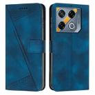For Infinix GT 20 Pro Dream Triangle Leather Phone Case with Long  Lanyard(Blue) - 1