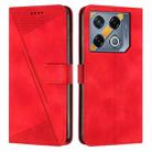 For Infinix GT 20 Pro Dream Triangle Leather Phone Case with Long  Lanyard(Red) - 1