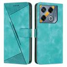 For Infinix GT 20 Pro Dream Triangle Leather Phone Case with Long  Lanyard(Green) - 1