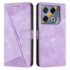 For Infinix GT 20 Pro Dream Triangle Leather Phone Case with Long  Lanyard(Purple) - 1