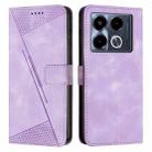 For Infinix Note 40 5G Dream Triangle Leather Phone Case with Long  Lanyard(Purple) - 1