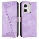 For Infinix Hot 50i Dream Triangle Leather Phone Case with Long  Lanyard(Purple) - 1