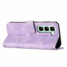 For Infinix Hot 50 Pro+ 4G Dream Triangle Leather Phone Case with Long  Lanyard(Purple) - 3