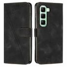 For Infinix Hot 50 Pro+ 4G Dream Triangle Leather Phone Case with Long  Lanyard(Black) - 1