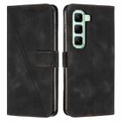 For Infinix Hot 50 Pro 4G Dream Triangle Leather Phone Case with Long  Lanyard(Black) - 1