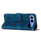 For Infinix Smart 10 Plus 4G Dream Triangle Leather Phone Case with Lanyard(Blue) - 3