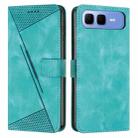For Infinix Smart 10 Plus 4G Dream Triangle Leather Phone Case with Lanyard(Green) - 1