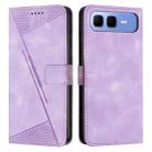 For Infinix Smart 10 Plus 4G Dream Triangle Leather Phone Case with Lanyard(Purple) - 1