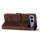 For Infinix Smart 10 Plus 4G Dream Triangle Leather Phone Case with Lanyard(Brown) - 3