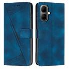 For Infinix Smart 10 4G / Tecno Pop 10 Dream Triangle Leather Phone Case with Lanyard(Blue) - 1