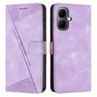 For Infinix Smart 10 4G / Tecno Pop 10 Dream Triangle Leather Phone Case with Lanyard(Purple) - 1