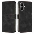 For Infinix Smart 10 4G / Tecno Pop 10 Dream Triangle Leather Phone Case with Lanyard(Black) - 1