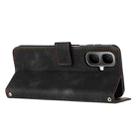For Infinix Smart 10 4G / Tecno Pop 10 Dream Triangle Leather Phone Case with Lanyard(Black) - 3