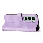 For Infinix Hot 60 Pro 4G Dream Triangle Leather Phone Case with Lanyard(Purple) - 3