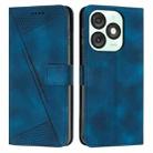 For itel A50 Dream Triangle Leather Phone Case with Long  Lanyard(Blue) - 1