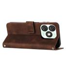 For itel A50 Dream Triangle Leather Phone Case with Long  Lanyard(Brown) - 3