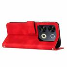 For itel P65 Dream Triangle Leather Phone Case with Long  Lanyard(Red) - 3