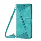 For itel P65 Dream Triangle Leather Phone Case with Long  Lanyard(Green) - 2