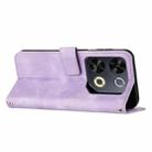 For itel P65 Dream Triangle Leather Phone Case with Long  Lanyard(Purple) - 3