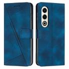 For itel S25 Dream Triangle Leather Phone Case with Long  Lanyard(Blue) - 1