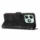For itel A90 4G Dream Triangle Leather Phone Case with Lanyard(Black) - 3