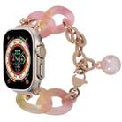 For Apple Watch Ultra 2 49mm Gradient Resin Chain Watch Band(Pink) - 1