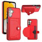 For Samsung Galaxy A05s Shockproof Leather Phone Case with Card Holder(Red) - 1