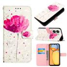 For Xiaomi Redmi 13C 3D Painting Horizontal Flip Leather Phone Case(Flower) - 1