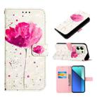 For Xiaomi Redmi Note 13 4G Global 3D Painting Horizontal Flip Leather Phone Case(Flower) - 1