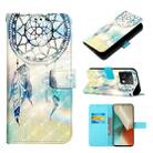 For Xiaomi Redmi Note 13 5G Global 3D Painting Horizontal Flip Leather Phone Case(Dream Wind Chimes) - 1