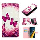 For Xiaomi Poco X6 Pro 3D Painting Horizontal Flip Leather Phone Case(Rose Butterfly) - 1