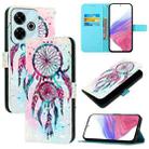 For Xiaomi Redmi 13 4G 3D Painting Horizontal Flip Leather Phone Case(Color Drop Wind Chimes) - 1