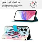 For Xiaomi Redmi 13 4G 3D Painting Horizontal Flip Leather Phone Case(Color Drop Wind Chimes) - 3