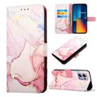 For Xiaomi Redmi Note 13 Pro 4G Global PT003 Marble Pattern Flip Leather Phone Case(Rose Gold) - 1