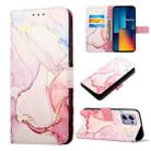 For Xiaomi Poco M6 Pro 4G PT003 Marble Pattern Flip Leather Phone Case(Rose Gold) - 1