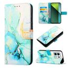 For Xiaomi Redmi Note 13 Pro 5G Global PT003 Marble Pattern Flip Leather Phone Case(Green) - 1