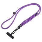 7mm Adjustable Crossbody Mobile Phone Anti-Lost Lanyard with Clip, Length: 75-150cm(Dark Purple) - 1