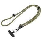 7mm Adjustable Crossbody Mobile Phone Anti-Lost Lanyard with Clip, Length: 75-150cm(Army Green) - 1